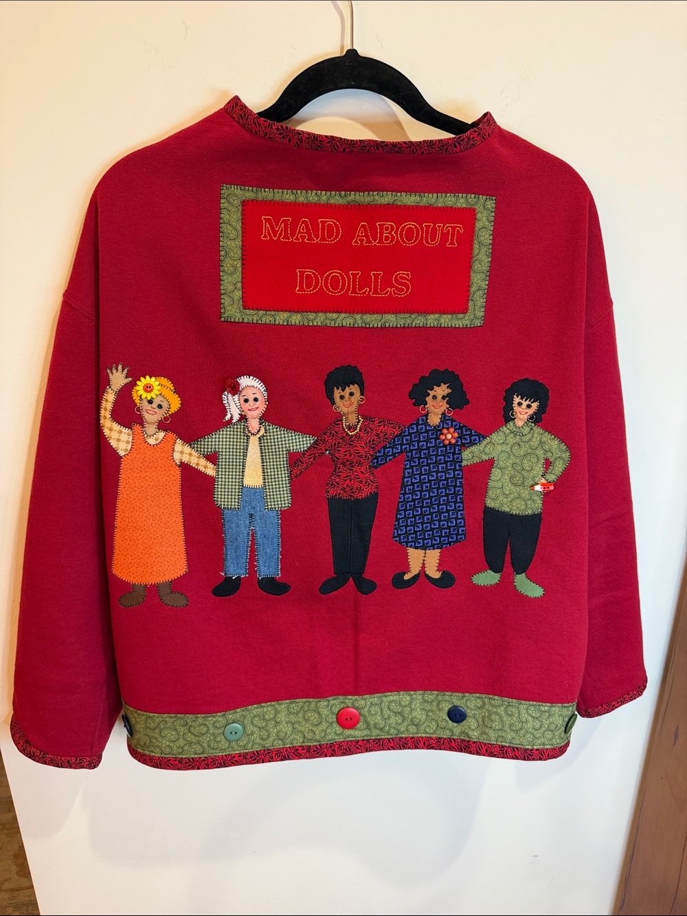 Doll Maker’s DREAM Sweatershirt w/ "Mad About Dolls" Embroidered & Much More!!